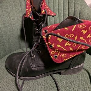 Harry Potter Fold Over Combat Boots
